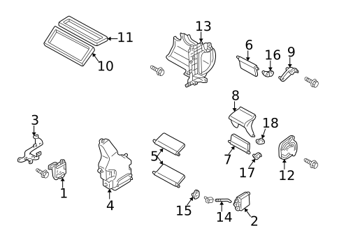 Heater Components for 2003 INFINITI M45 #1