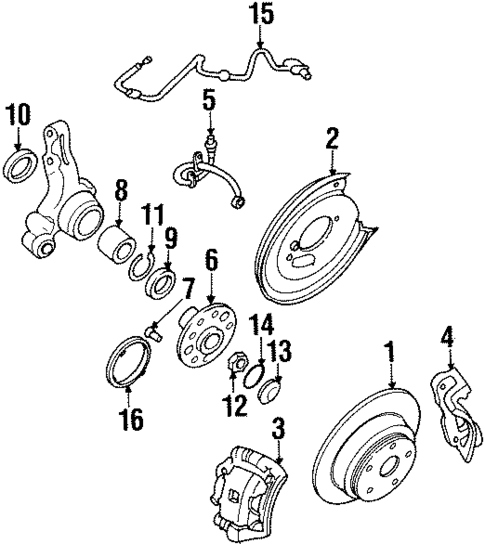 Rear Brakes for 1993 Subaru SVX #0