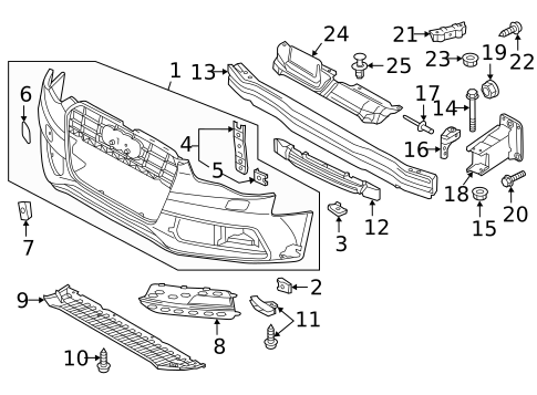 Bumper & Components - Front for 2013 Audi A5 Quattro #0