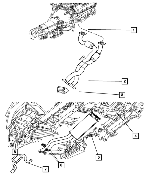 Exhaust System for 2006 Jeep Grand Cherokee #1