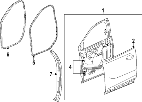 Door & Components for 2024 Buick Encore GX #0