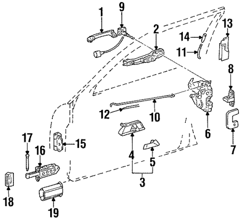 Front Door for 1992 Mercedes-Benz 300TE #2