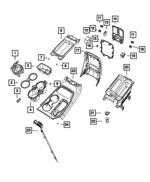 Consoles for 2022 Jeep Grand Cherokee WK #1