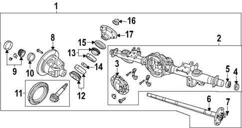 Axle & Differential for 2025 Ram 1500 #0