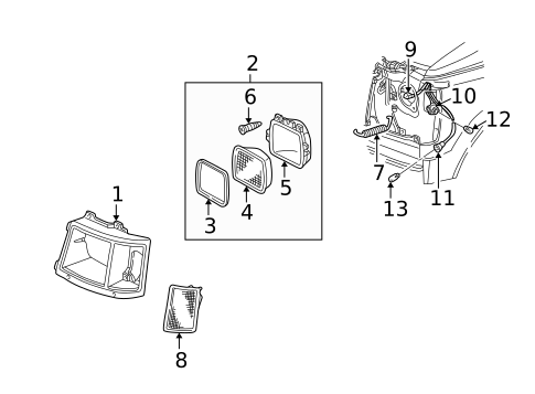Headlamp Components for 2019 Chevrolet Silverado 1500 #40