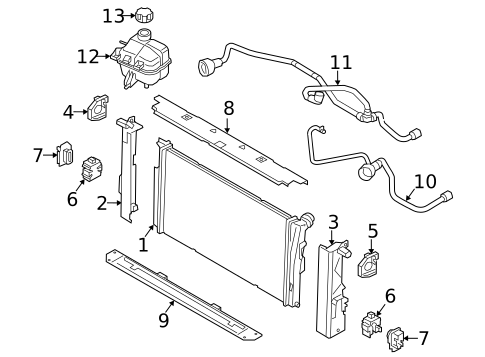 Radiator & Components for 2022 BMW 430i Gran Coupe #4