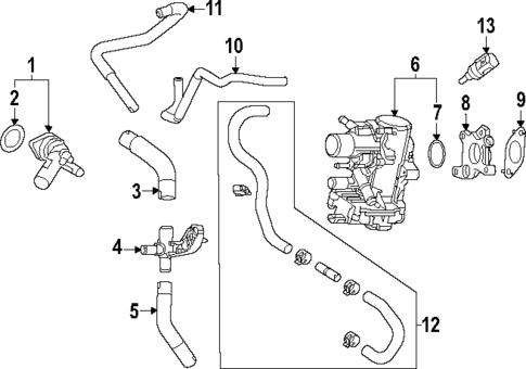 Hoses & Pipes for 2023 Lexus RX500h #0