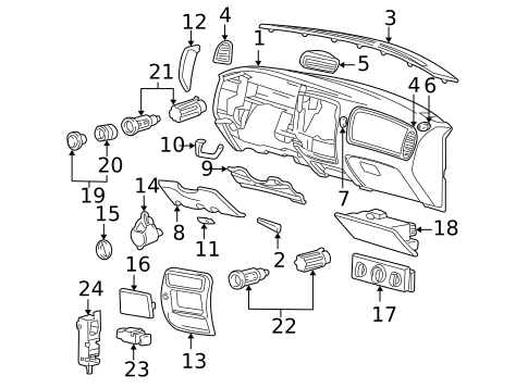 Switches for 1999 Mazda B4000 #3