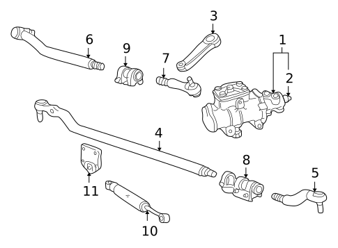 Steering Gear & Linkage for 2004 Ford Excursion #3
