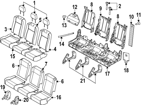 Rear Seat for 2024 Ford Transit-150 #2