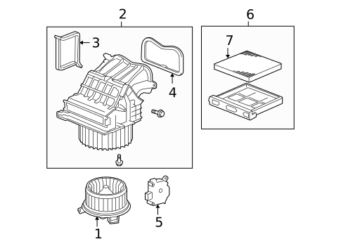 Blower Motor & Fan for 2010 Honda Civic #1