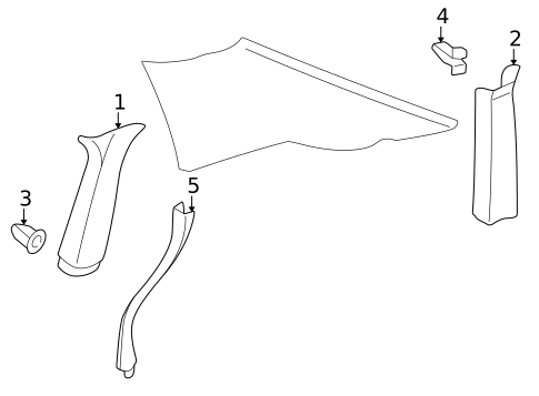 Interior Trim - Quarter Panels for 2002 Audi S4 #0