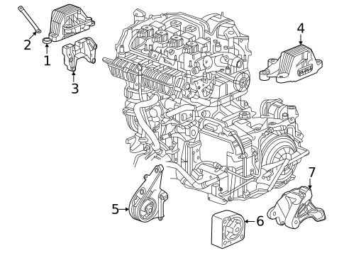 Engine & Trans Mounting for 2022 Buick Envision #0