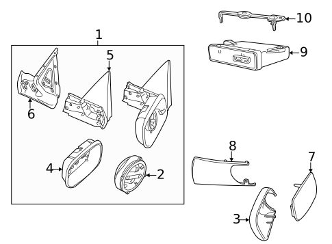 Mirrors for 2005 Saab 9-5 #0