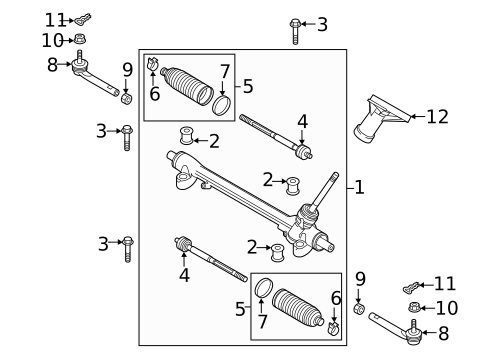 Steering Gear & Linkage for 2016 Mazda CX-9 #0