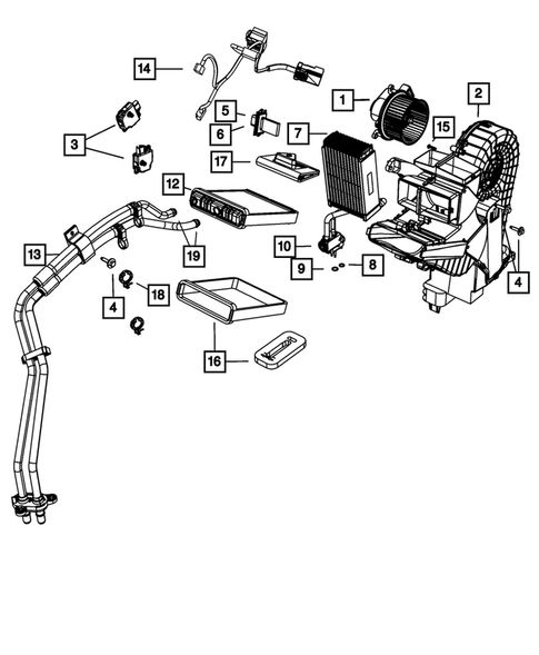 Air Conditioner and Heater Units for 2009 Chrysler Town & Country #1