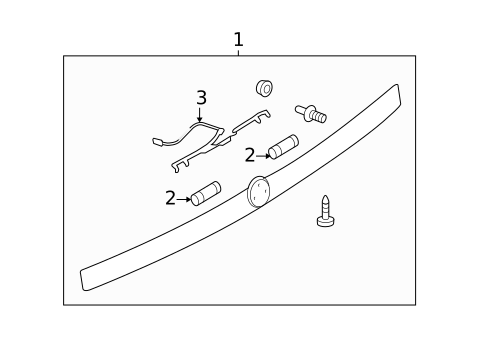 License Lamps for 2007 Saab 9-3 #2