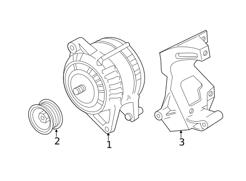 Alternator for 1998 Dodge Caravan #1