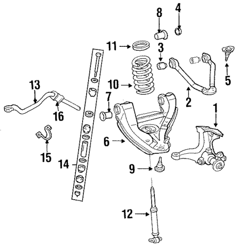 Suspension Components for 1993 Chevrolet C2500 #1