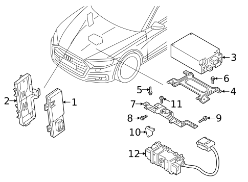 Electrical Components for 2021 Audi e-tron Quattro #1