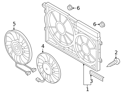 Cooling Fan for 2015 Volkswagen Passat #0