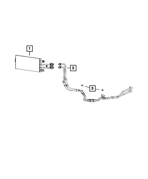 Transmission Oil Cooler and Lines for 2023 Jeep Grand Cherokee L #1