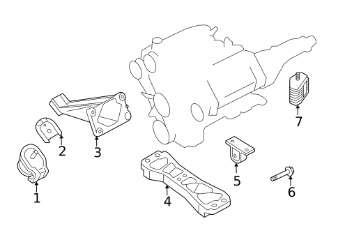 Engine & Trans Mounting for 2003 INFINITI G35 #1