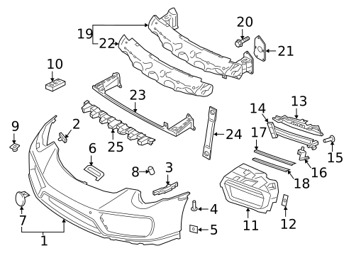 Bumper & Components - Front for 2019 Porsche 911 #1