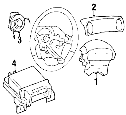 Air Bag Components for 2001 Chrysler LHS #0
