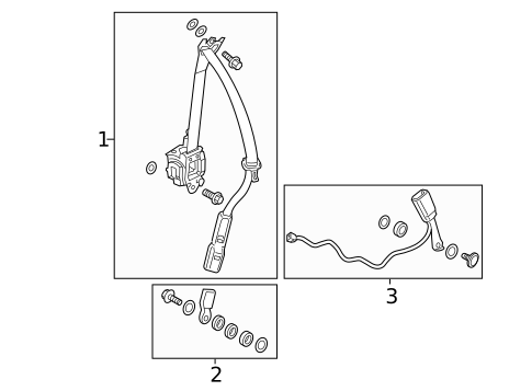 Front Seat Belts for 2014 Honda Accord #1