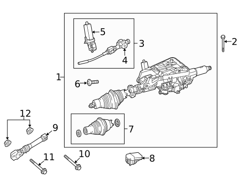 Steering Column Assembly for 2023 Mercedes-Benz Metris #1