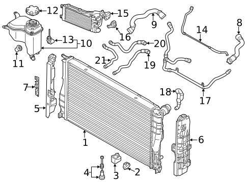 Radiator & Components for 2013 BMW X1 #0