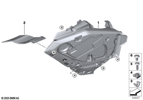Motorcycle Trim Section, Windshield for 2025 BMW-Motorrad R 1300 RT #9