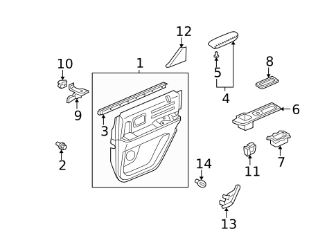 Rear Door for 2010 Honda Ridgeline #2