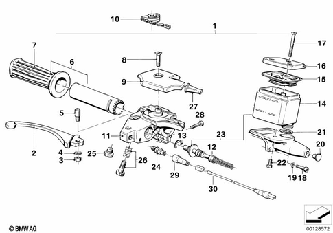Control Assembly for 1993 BMW-Motorrad R 100 RT #0