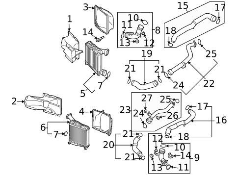 Intercooler for 2007 Volkswagen Touareg #0