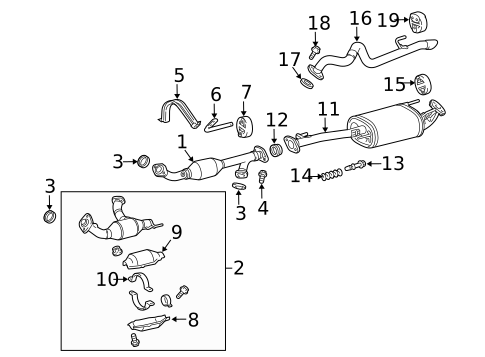 Exhaust Components for 2016 Toyota 4Runner #0