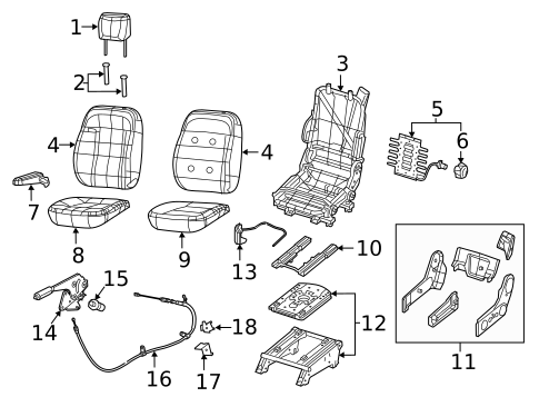 Driver Seat Components for 2022 Ram ProMaster 3500 #2
