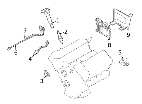 Powertrain Control for 2009 Kia Borrego #0