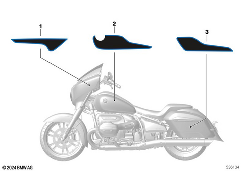 Stickers, Labels, Adhesive Film Strips for 2023 BMW-Motorrad R 18 B #0
