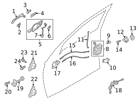 Lock & Hardware for 2015 Mitsubishi Outlander #0