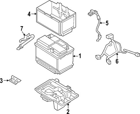 Battery for 2024 Hyundai Tucson #1