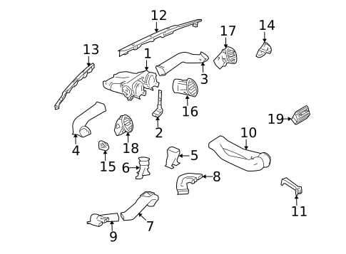 Ducts for 2008 Mercedes-Benz ML320 #0