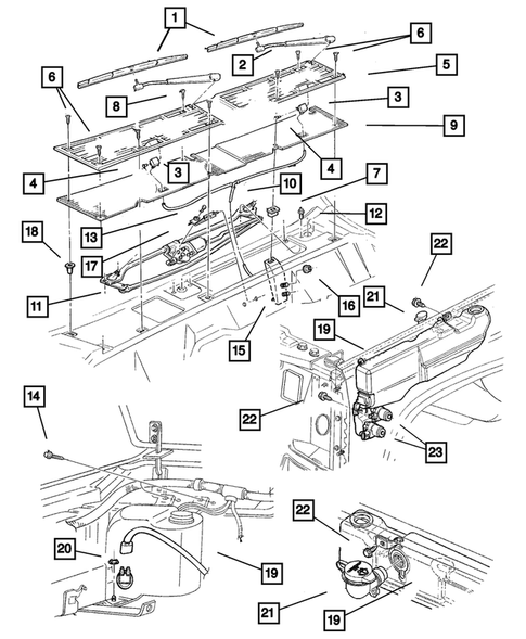 Windshield Wiper and Washer Systems for 2001 Jeep Cherokee #0