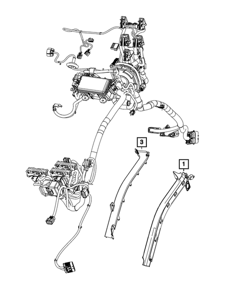 Wiring, Headlamp to Dash for 2023 Ram 3500 #23