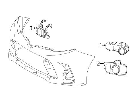 Bumper & Components - Front for 2019 Toyota Sienna #1