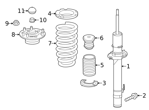 Shocks & Components for 2016 Acura RLX #0