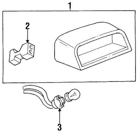 High Mount Lamps for 1995 Buick Skylark #0