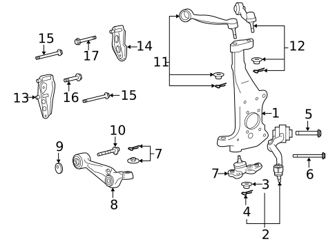 Suspension Components for 2009 Lexus LS600h #0