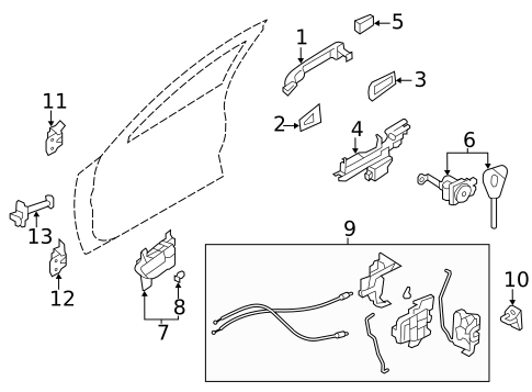 Rear Door for 2011 Subaru Impreza #2